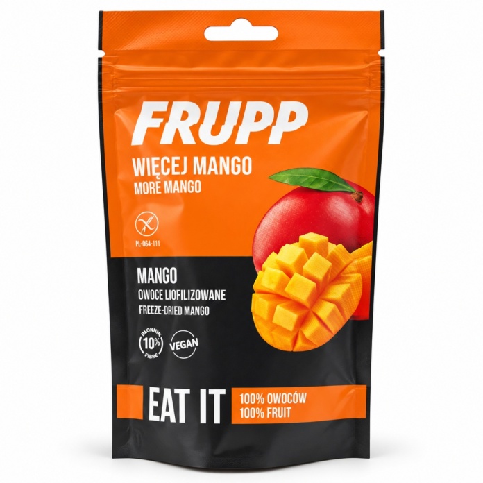 Opakowanie mango liofilizowanego w kostce FRUPP 15 g
